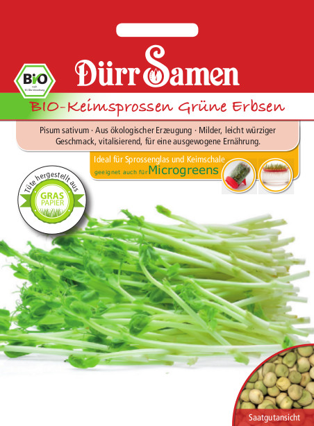 Grüne Erbsen Bio-Keimsprossen  4474
